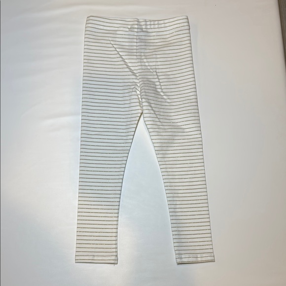 Tahari Girls 2 Piece Set Mint Green Scallop Hem Top and Striped Legging Size 2T - Picture 3 of 11